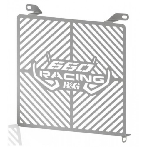 Protection de radiateur gravée R&G RACING - inox Aprilia